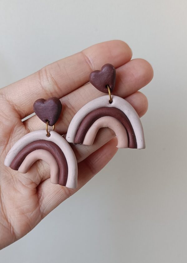 Rainbow Heart Earrings