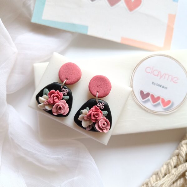 Polymer Clay Floral Earrings