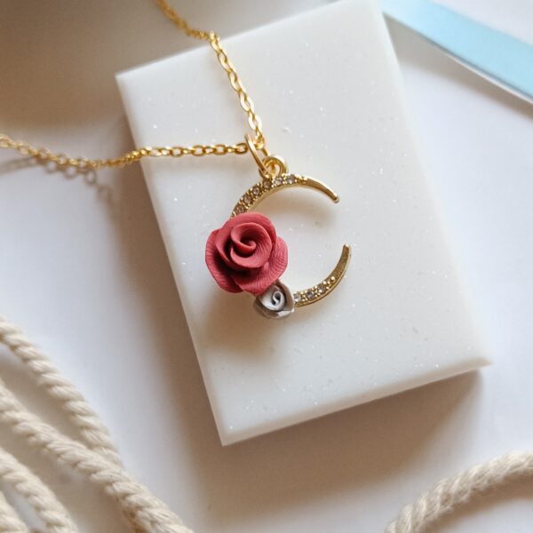 Moon Rose Pendant