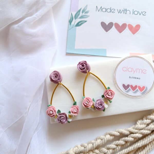 Flower Bouquet Drop Earrings