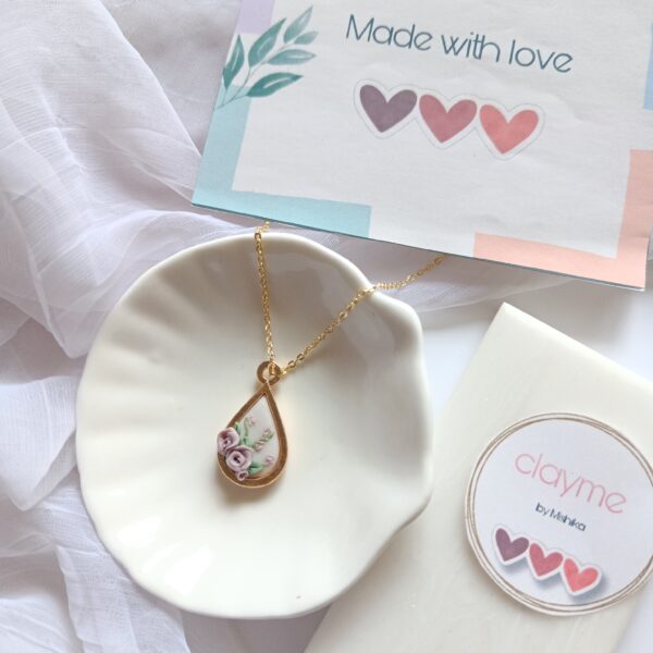 polymer clay pendant
