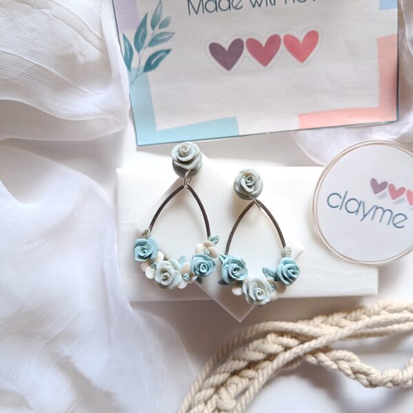 Flower Bouquet Drop Earrings