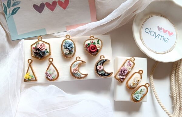 Teardrop Floral Necklace - Image 4