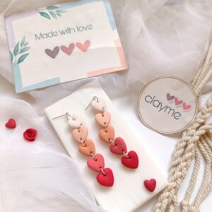 Heart & Heart Earrings