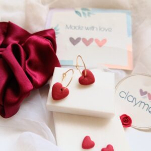 Heart Mini Hoops