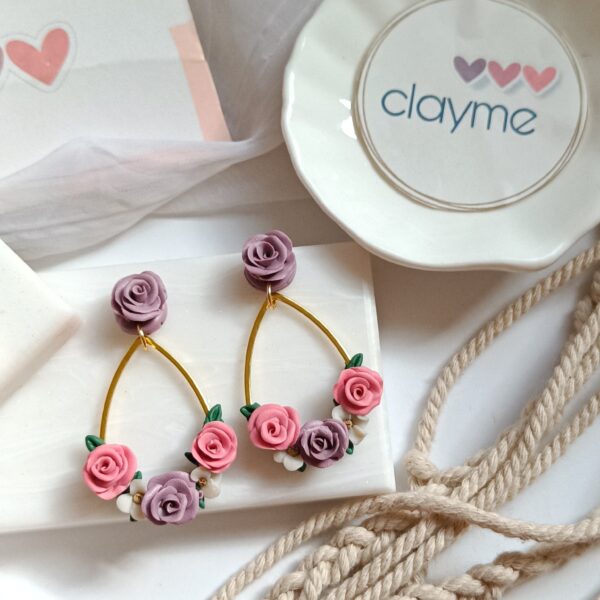 Flower Bouquet Drop Earrings