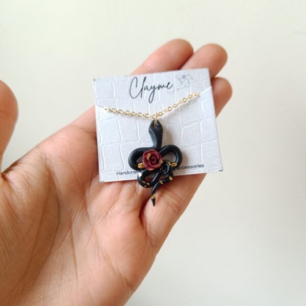 Floral Snake Pendant