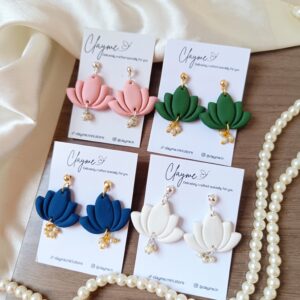 Lotus Pearl Danglers