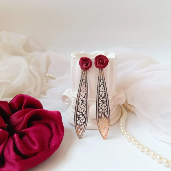 Rose Leaflet Earrings