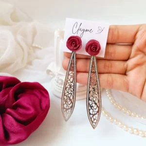 Rose Leaflet Earrings