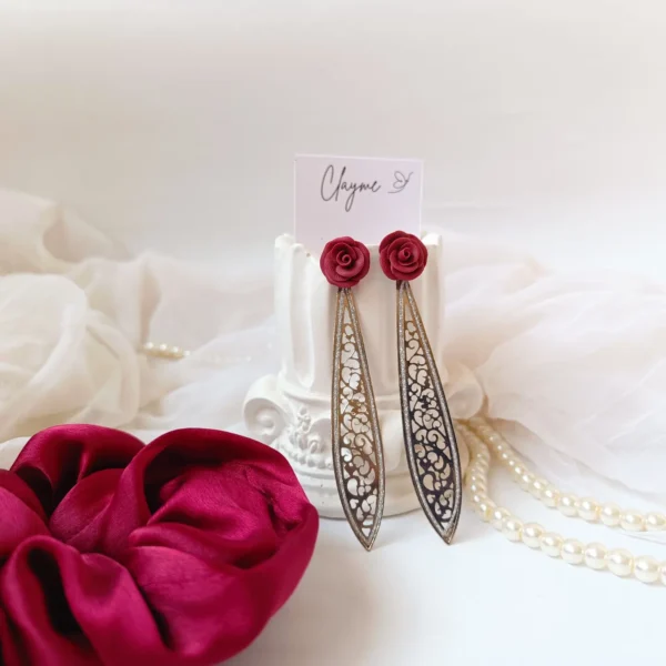 Rose Leaflet Earrings