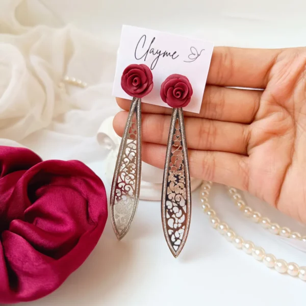 Rose Leaflet Earrings
