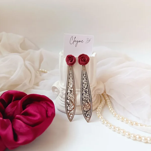 Rose Leaflet Earrings