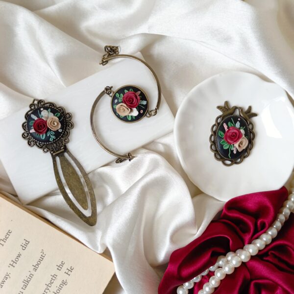 Antique pendant and earrings bracelet vintage