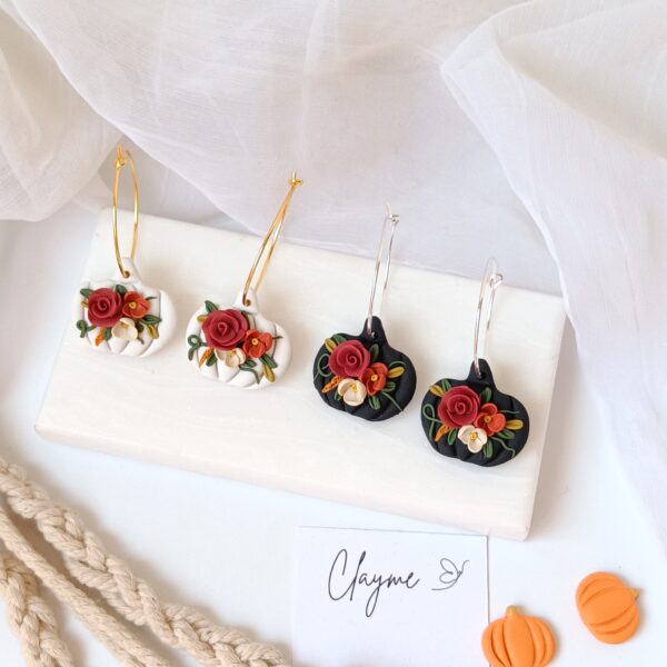 Floral Pumpkin Hoops