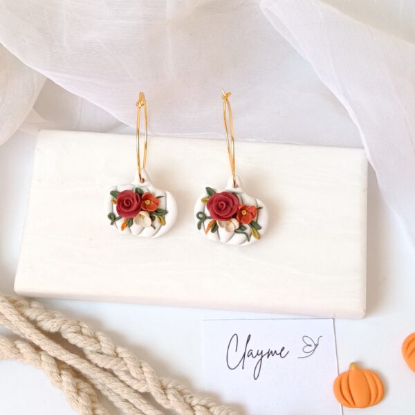 Floral Pumpkin Hoops