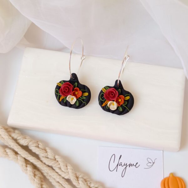 Floral Pumpkin Hoops