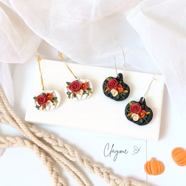 Floral Pumpkin Hoops