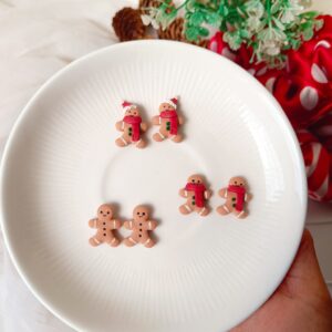 Ginger bread Man Studs