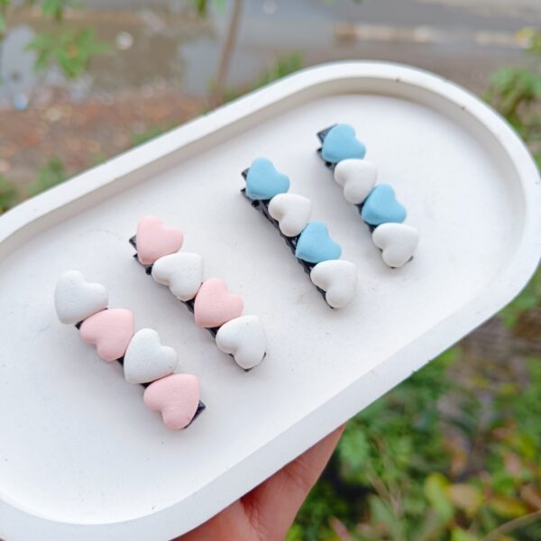 Heart & Heart Hair Clip
