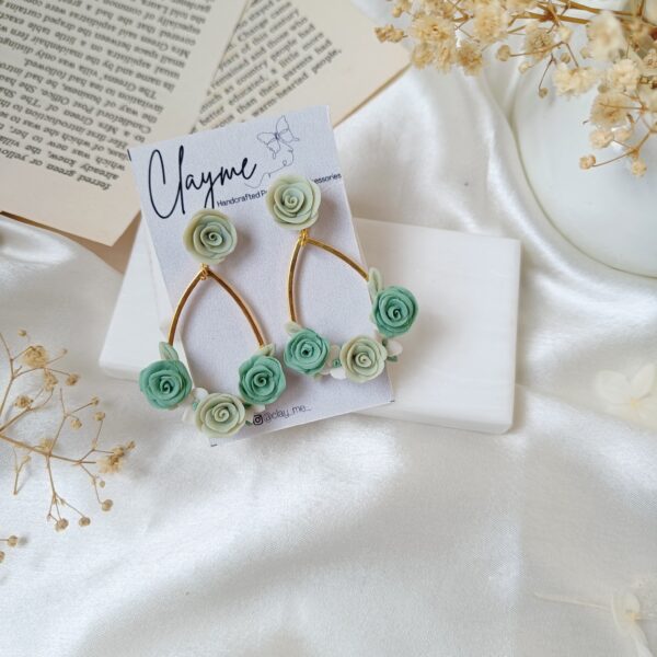 Flower Bouquet Drop Earrings - Image 9