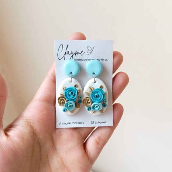 Winter Rose Danglers - Image 2