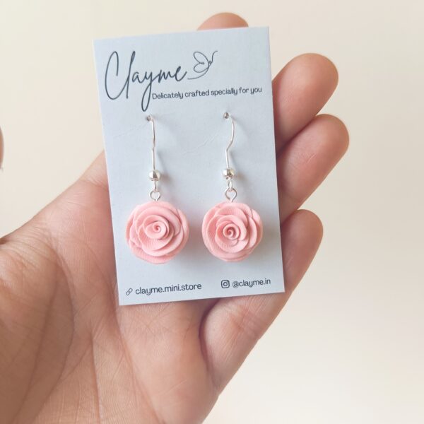 Rose Hook Earrings - Image 3
