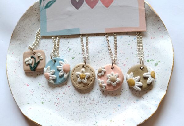 Quirky Flower Pendant