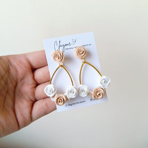 Flower Bouquet Drop Earrings - Image 13