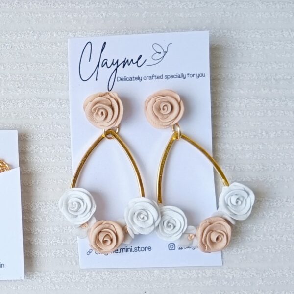Flower Bouquet Drop Earrings - Image 6