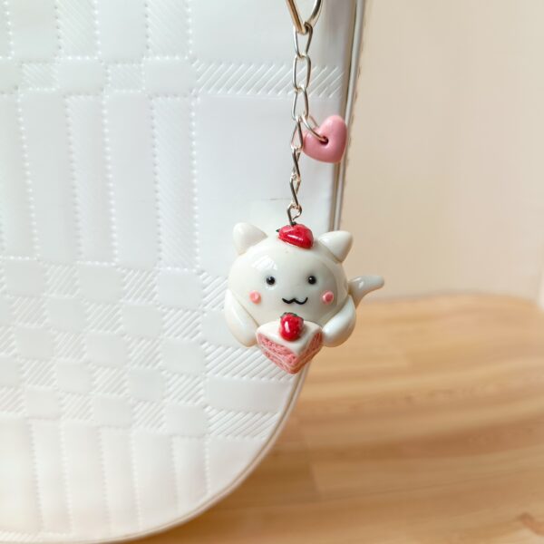 Strawberry Cat Keychain - Image 4