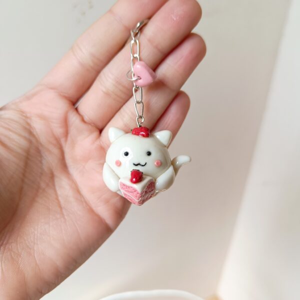 Strawberry Cat Keychain - Image 7
