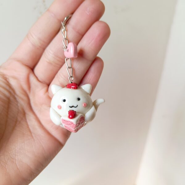 Strawberry Cat Keychain - Image 6
