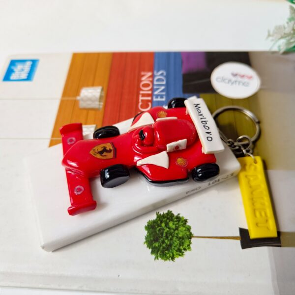 Ferrari-Inspired F1 Car Keychain