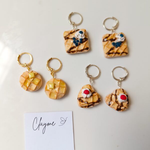 Waffle Delights Earrings - Image 2
