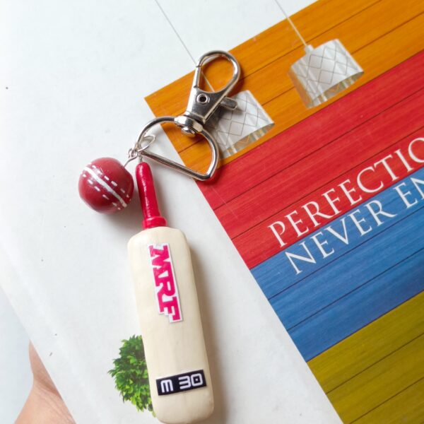 Cricket Bat and Ball Keychain - Image 5