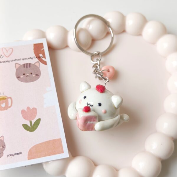 Strawberry Cat Keychain - Image 5