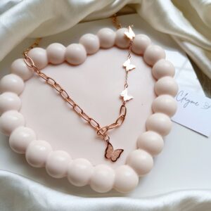 Golden Flutter Chunky Necklace