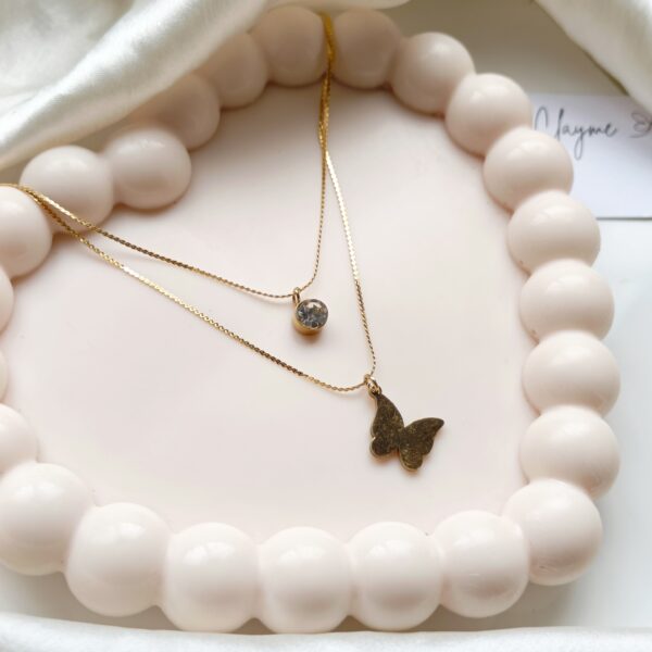 Golden Flutter Necklace - Image 4