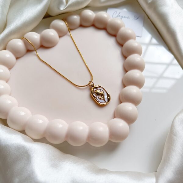 Golden Rose Necklace - Image 7