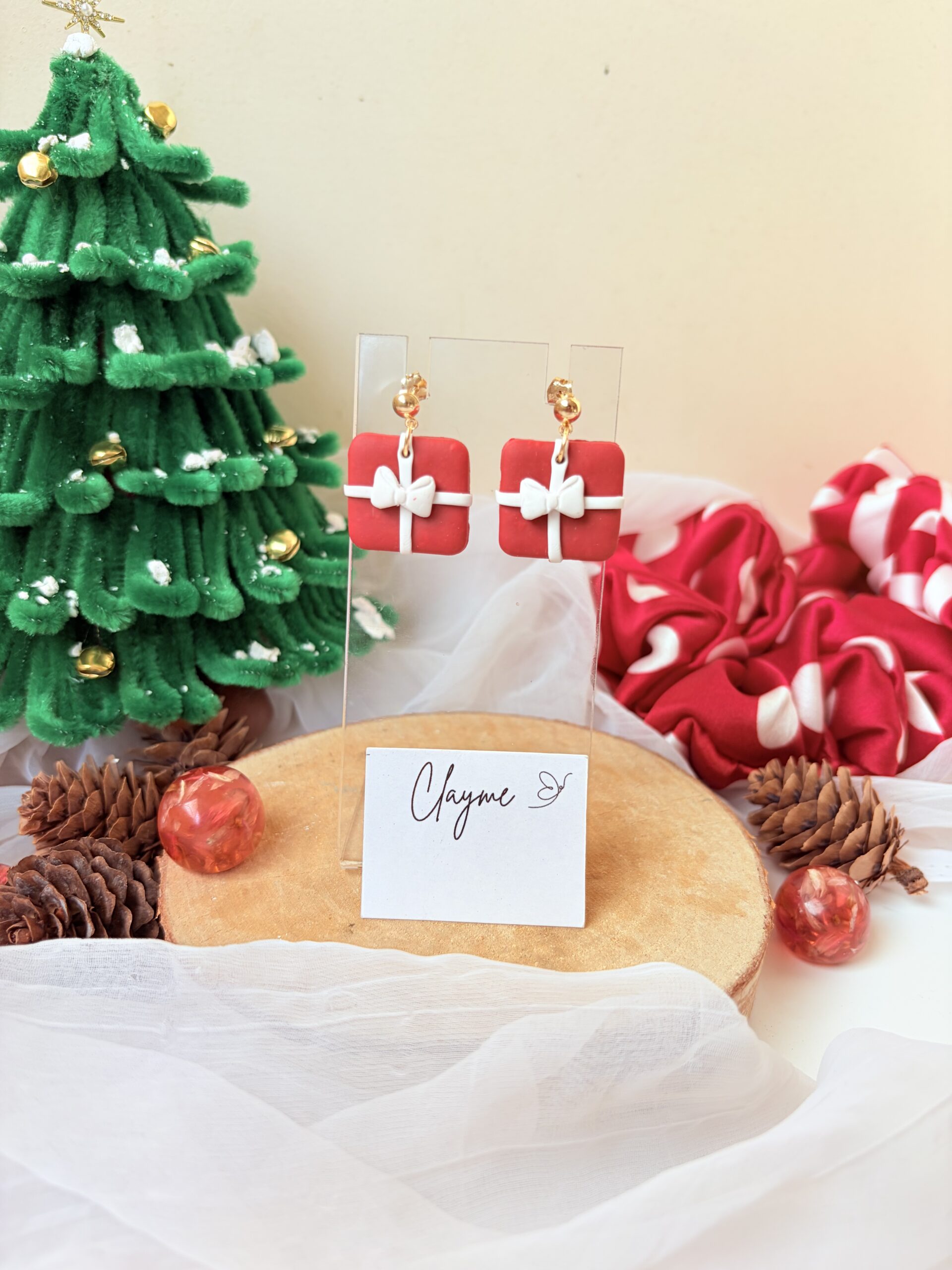 Christmas Gift-Box Earrings