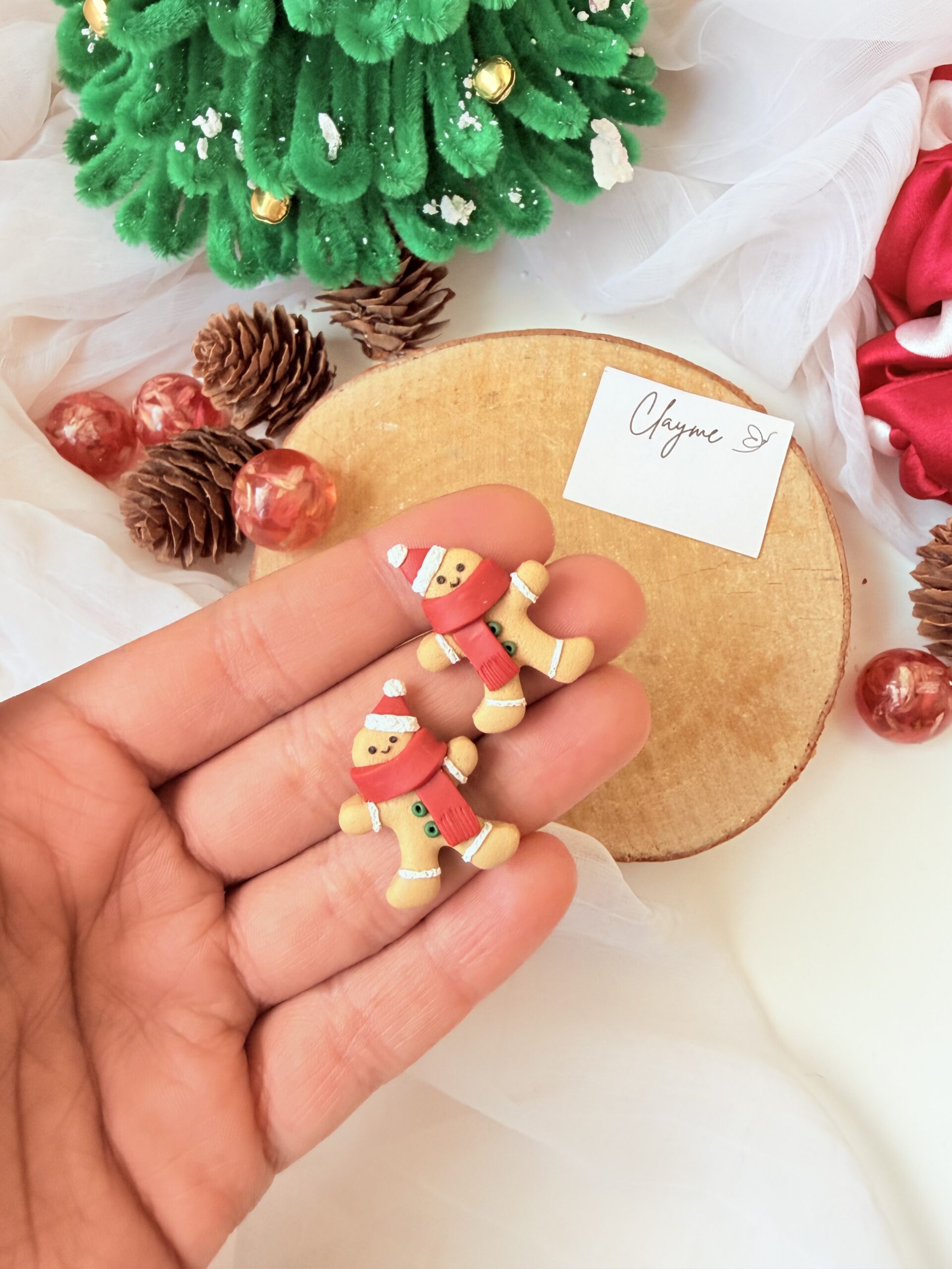 Gingerbread Man Studs - Image 3