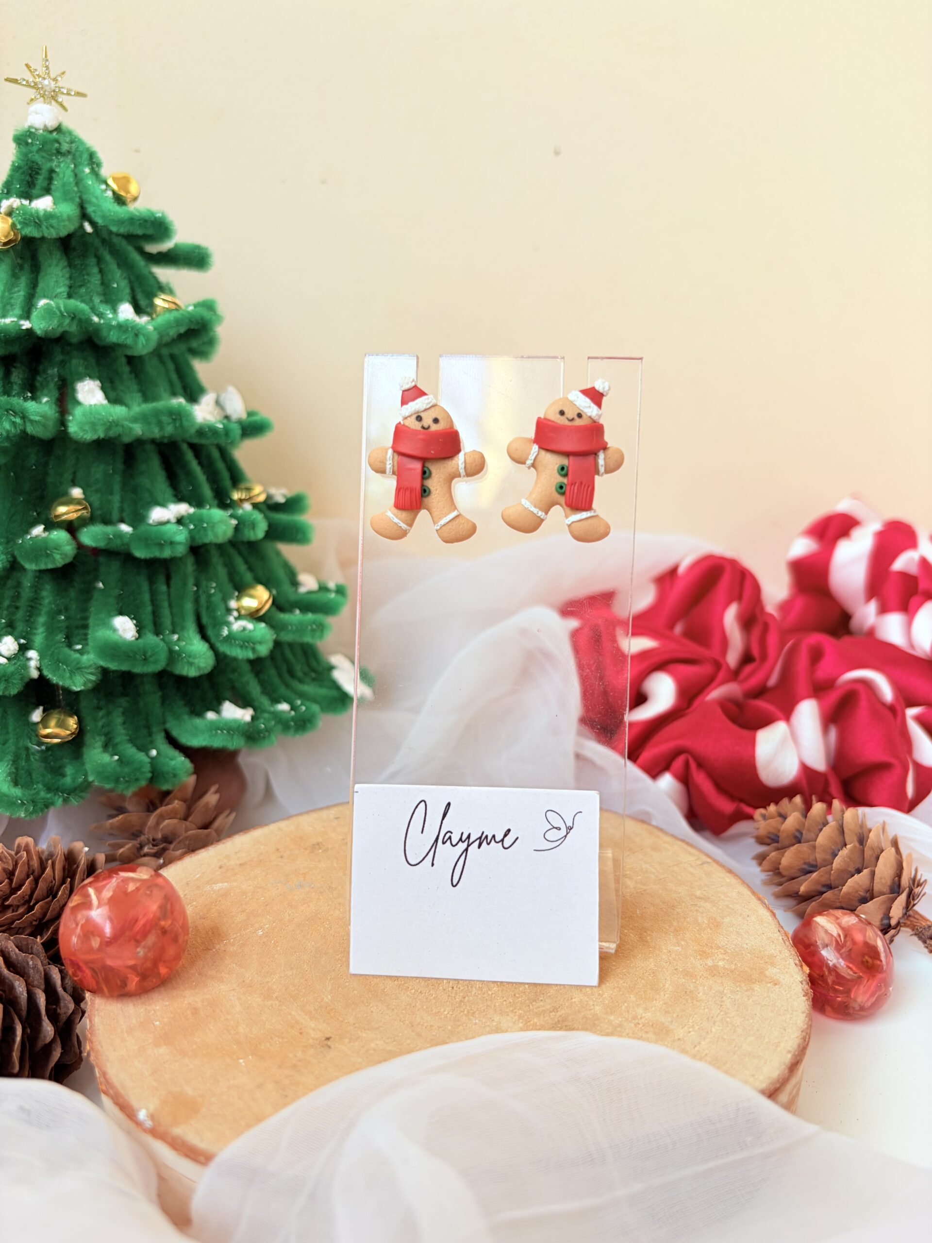 Gingerbread Man Studs - Image 4