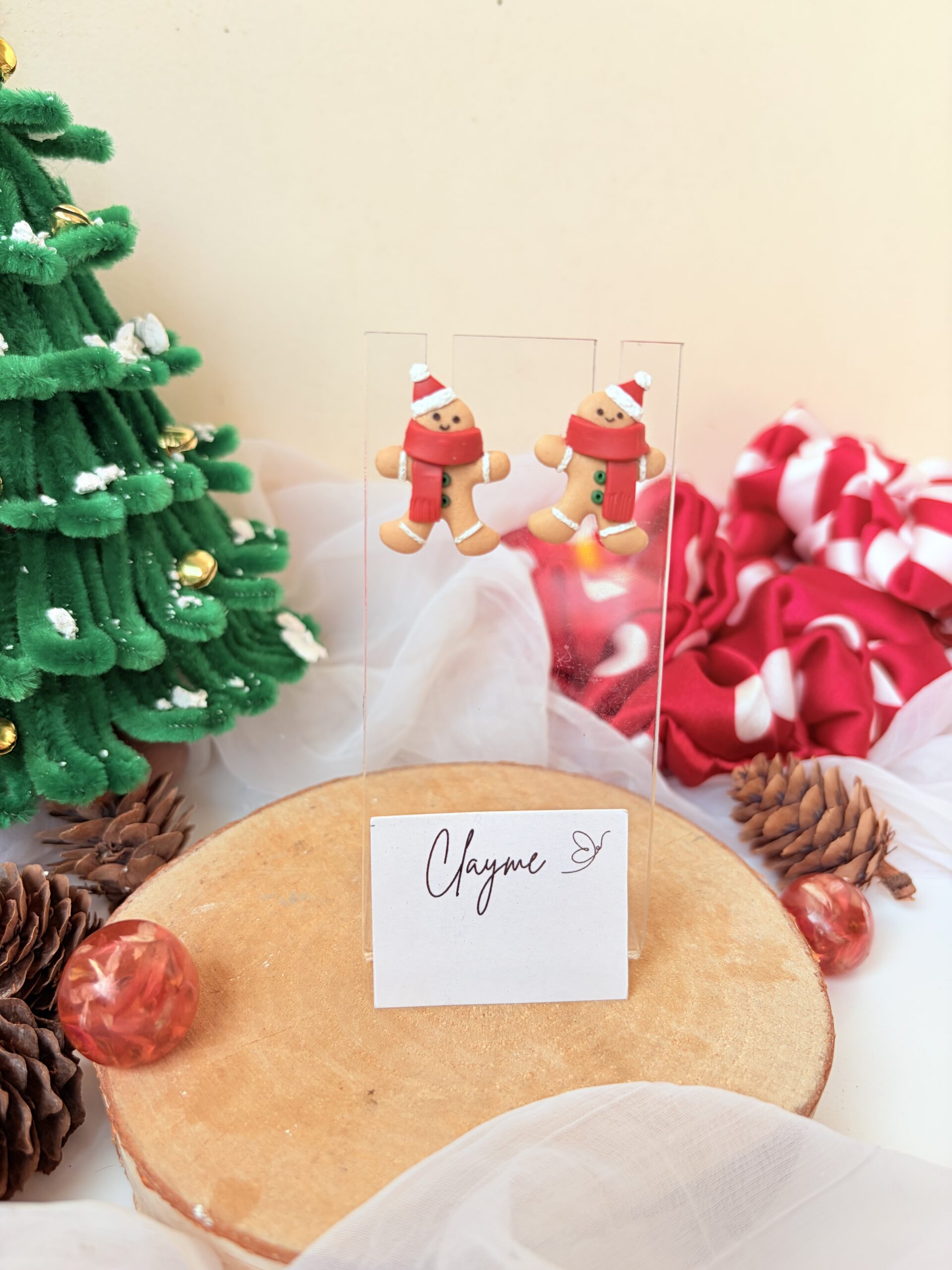 Gingerbread Man Studs