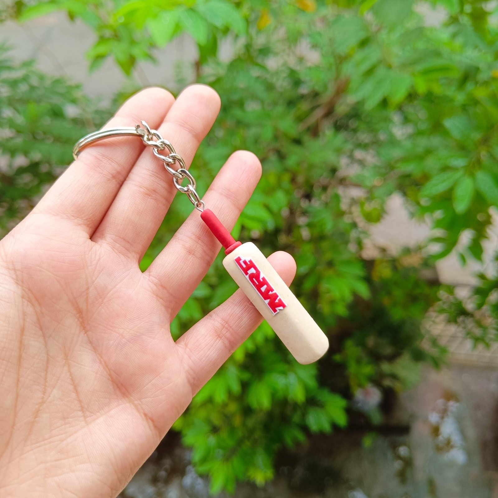 Cricket Bat Keychain